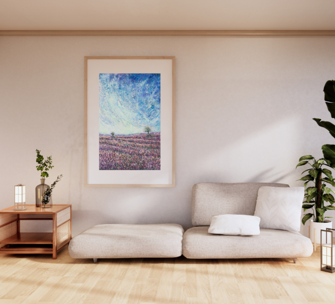 Clouds & Fragrances (Framed canvas)