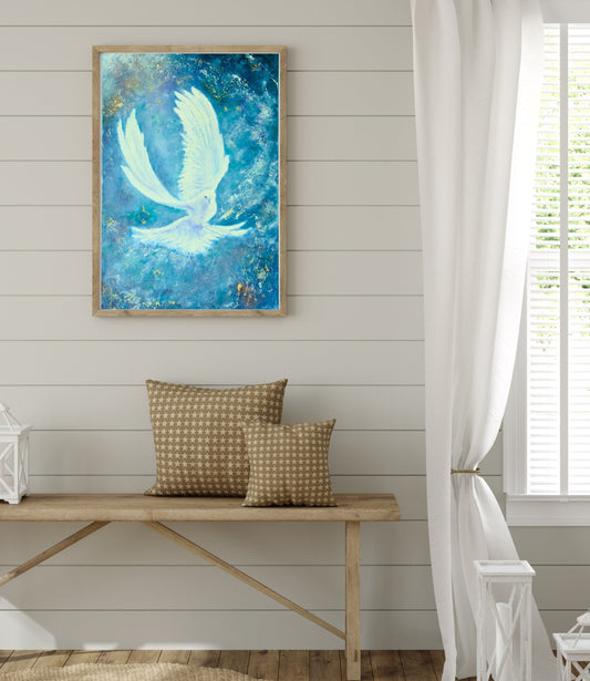 as a Dove Framed canvas (24x36")