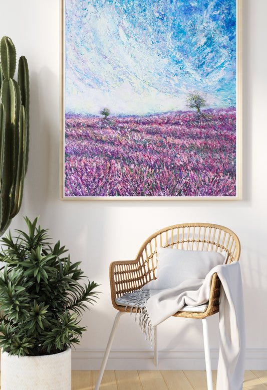 Clouds & Fragrances (Framed canvas)